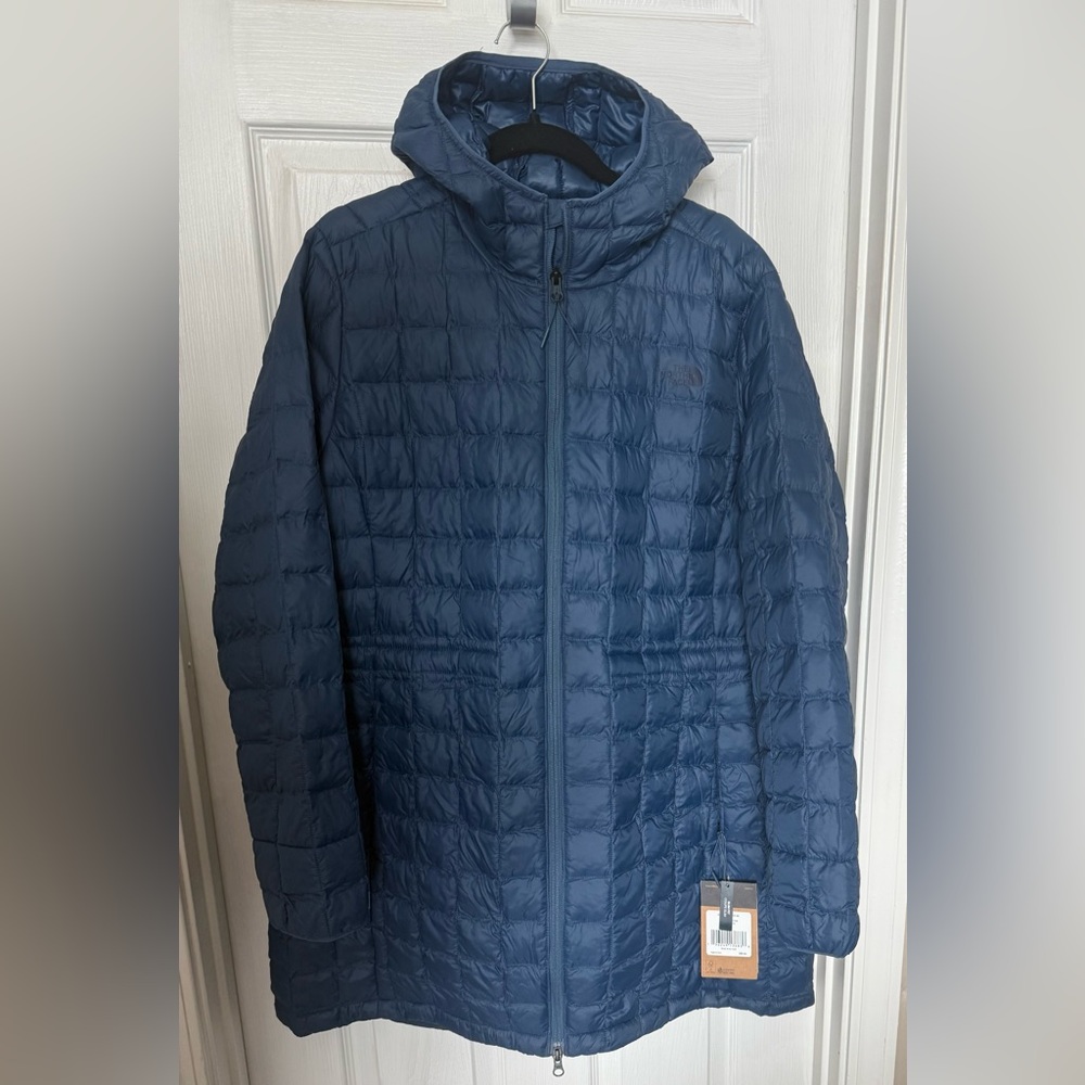 The North Face Thermoball Eco Parka Shady Blue Women’s size 2X Slim Fit NWT